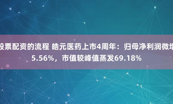 股票配资的流程 皓元医药上市4周年：归母净利润微增5.56%，市值较峰值蒸发69.18%